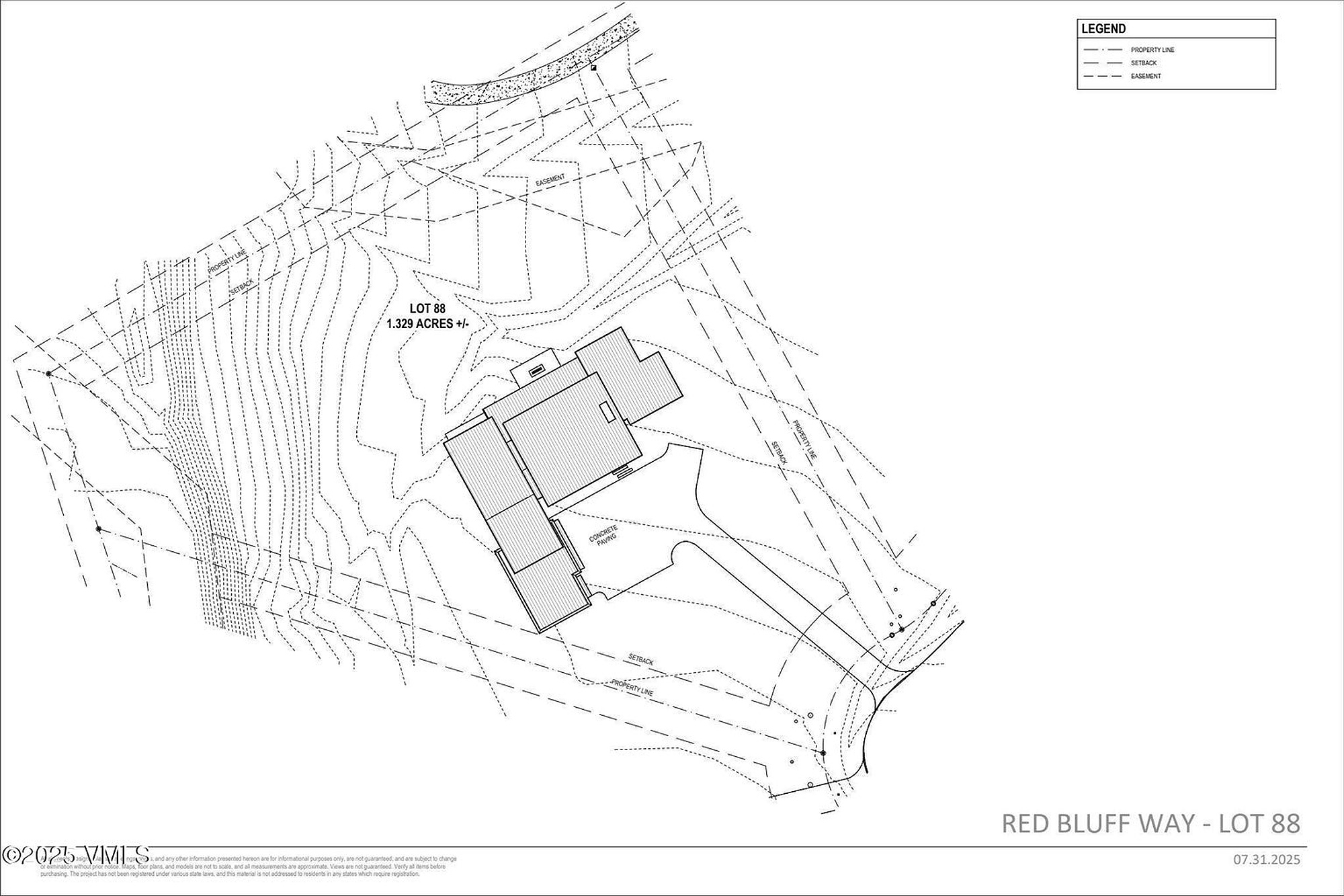map of home site for sale in eagle co